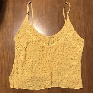Billabong spaghetti strap floral crop top Boho